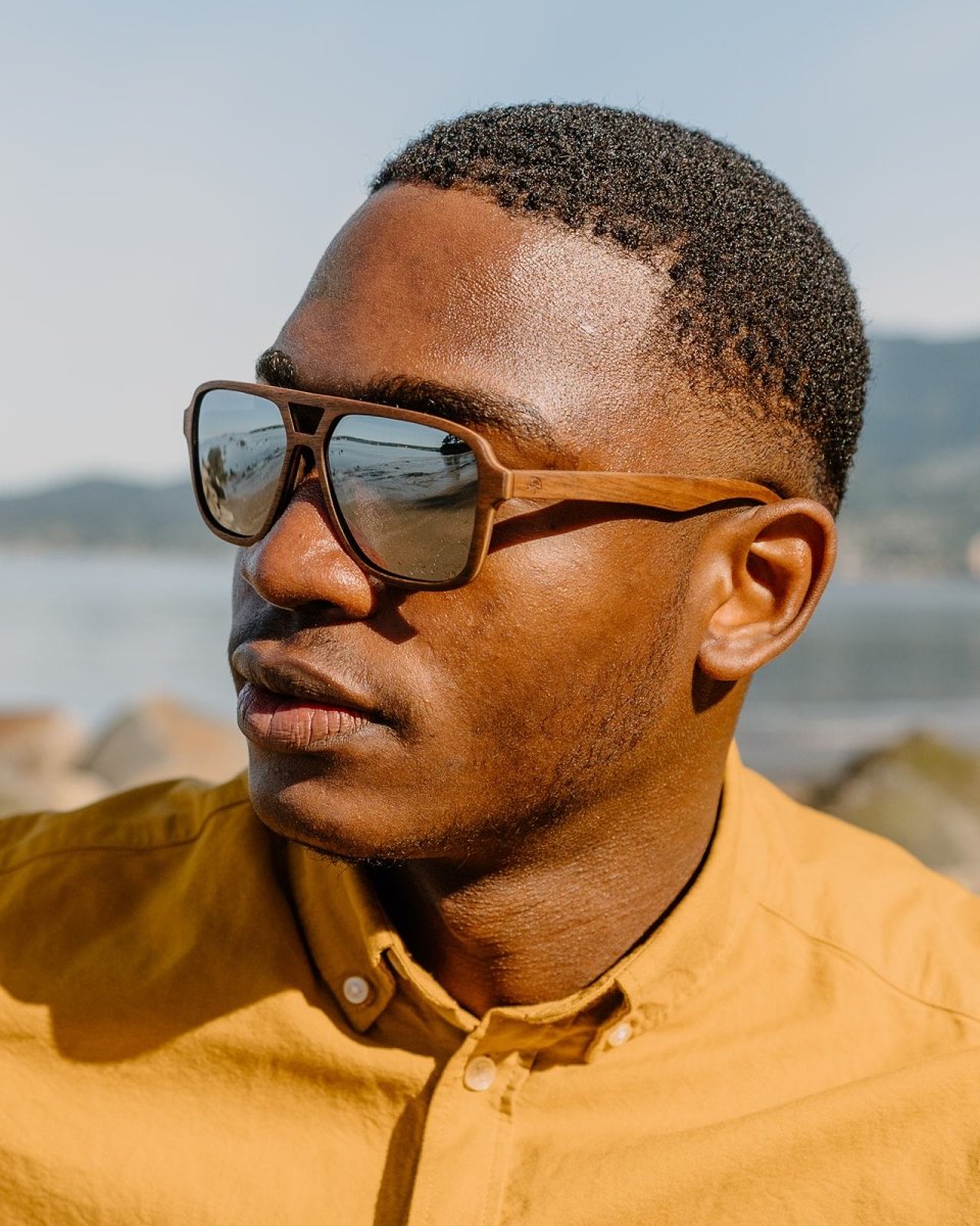 The Aviator 2 Multi Layer Walnut and Maple Wooden Polarized