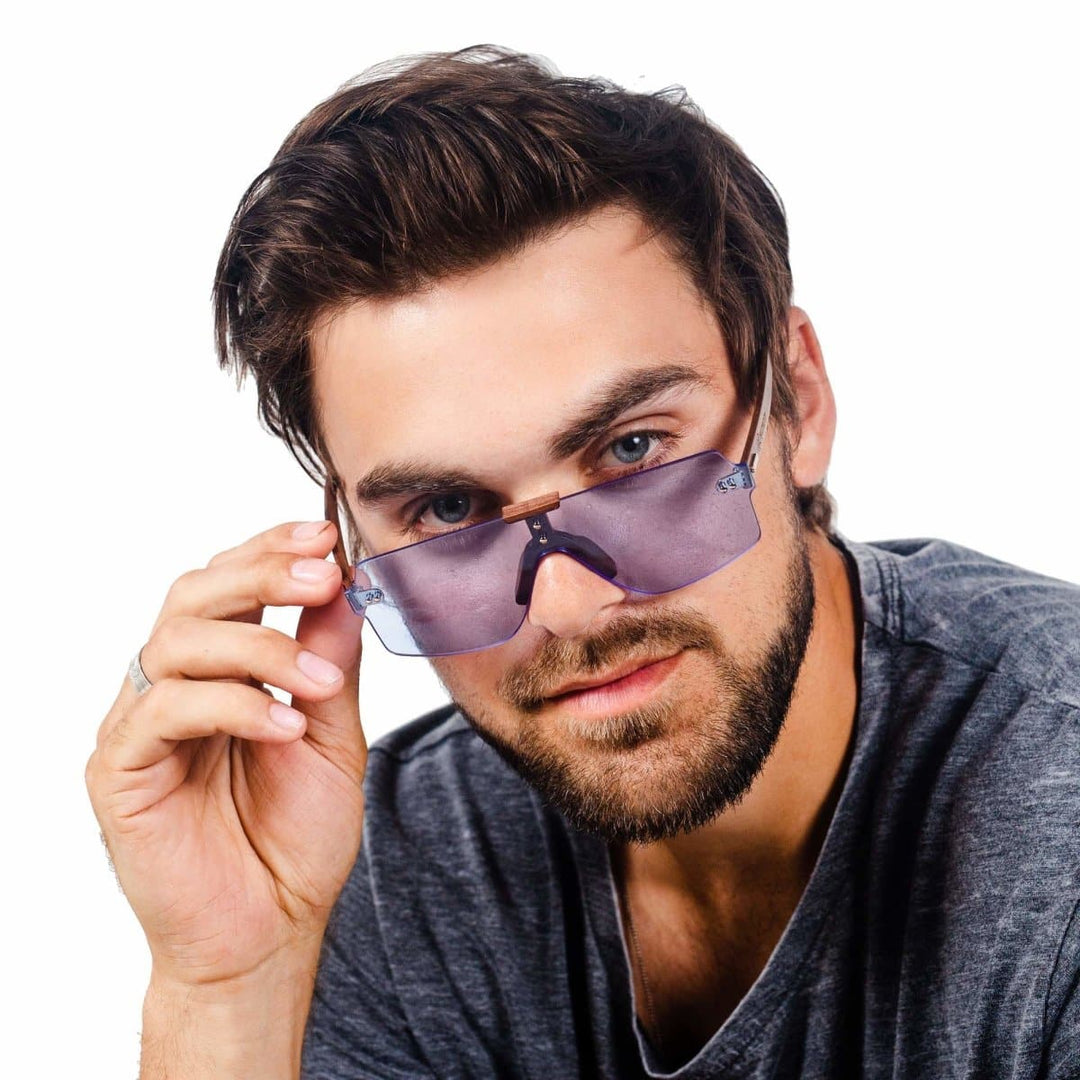 The Gambler Sunglasses by Wildwood Eyewear (Light Blue Lenses)