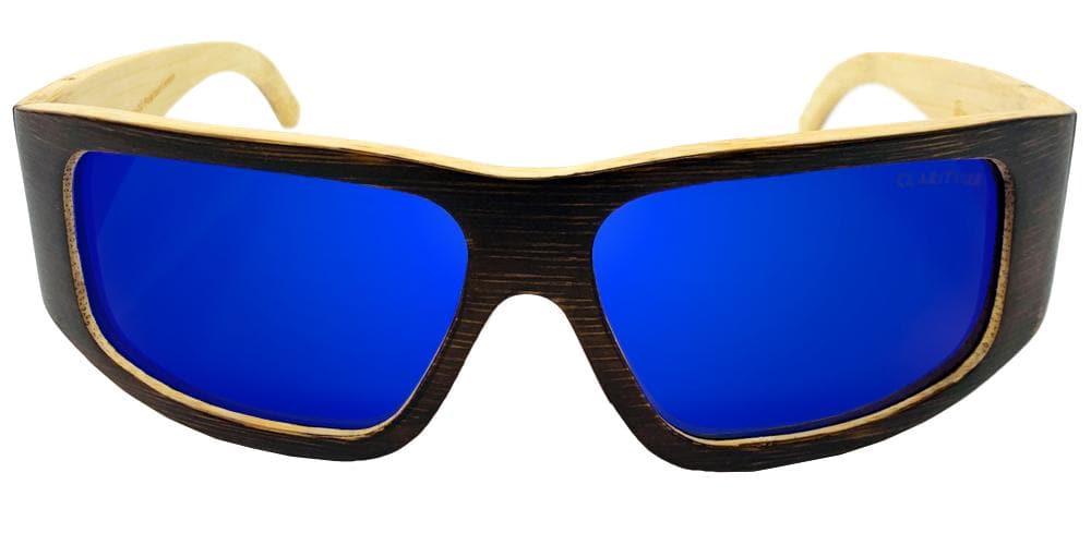 The Game Changer Unisex Wooden Sports Sunglasses Floating Sunglasses Large Deep Blue 10 VLT