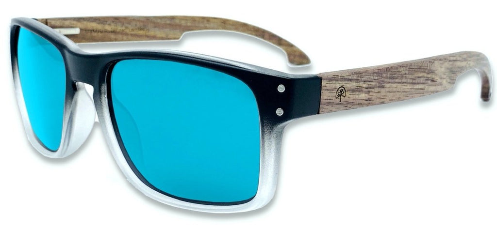 The Laguna Rectangular Polarized Sunglasses for Men with Walnut Arms –  Wildwood Eyewear