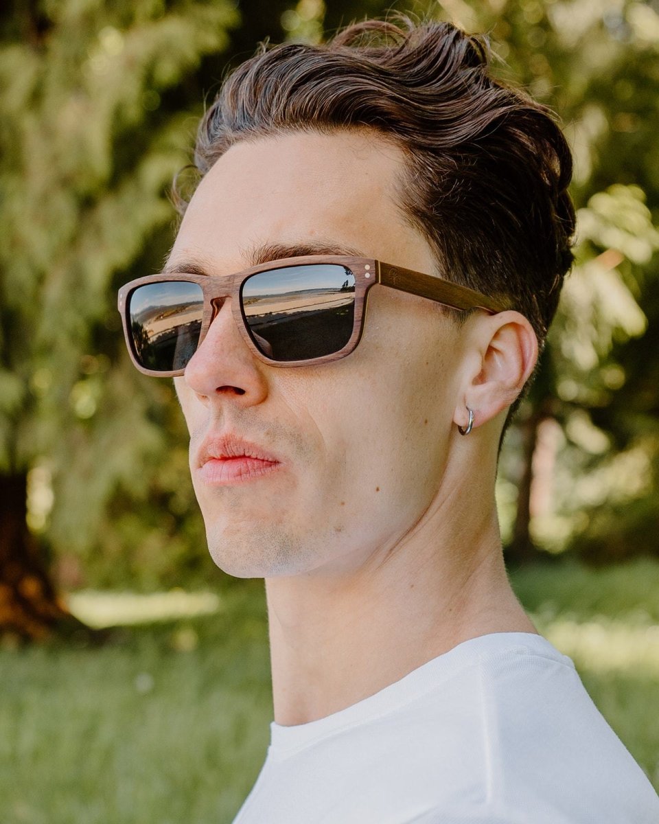 The Laguna Beach Sunglasses | Multi Layer Walnut and Maple  display picture 1
